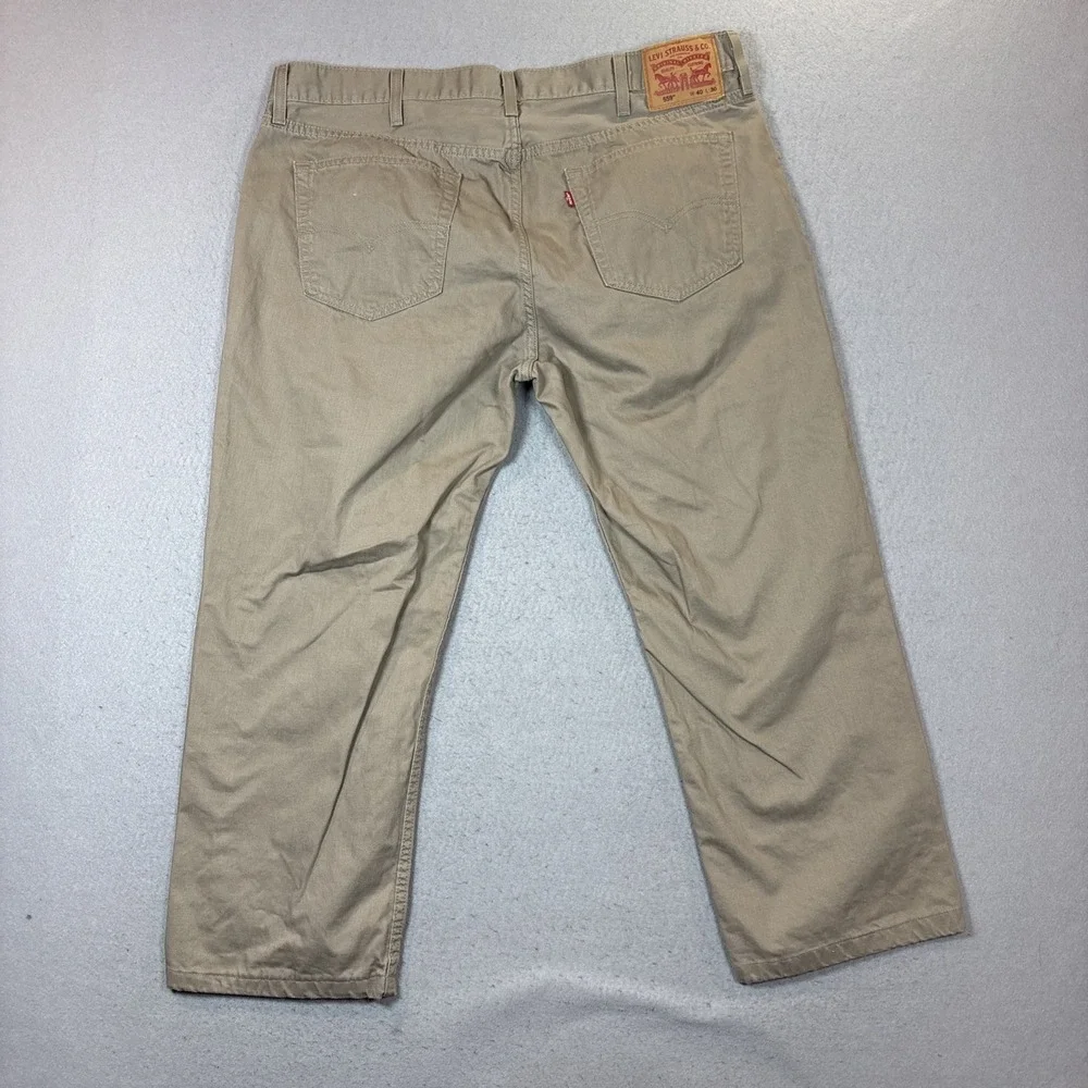 Levi's 559 Men Relaxed Straight Fit Jean 40X30 (40x27) Hemmed Brown Denim